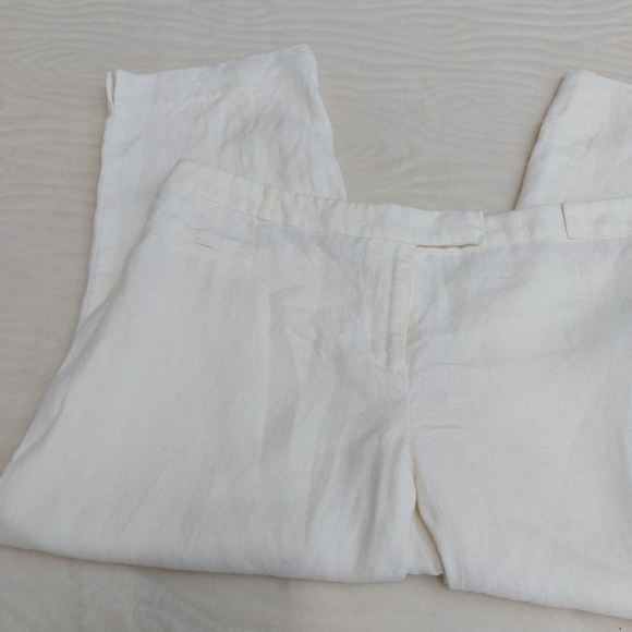 Laura Petites 100% Linen Capris - Picture 2 of 12